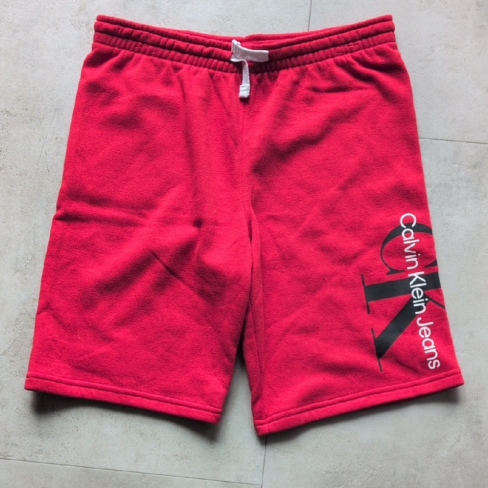 Calvin Klein Kids Bold Red Athletic Shorts